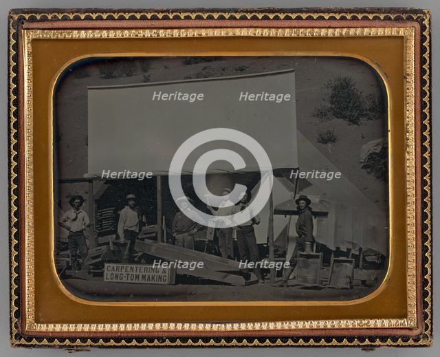Untitled (Group of Carpenters), 1855. Creator: Unknown.
