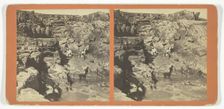Untitled [group of people in a rocky landscape], late 19th century. Creator: O.H. Copeland