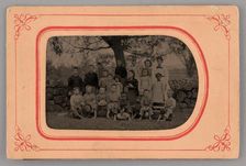 Untitled (Group Portrait of Children), 1875. Creator: Unknown
