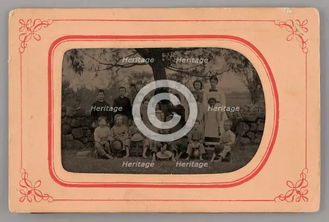 Untitled (Group Portrait of Children), 1875. Creator: Unknown.