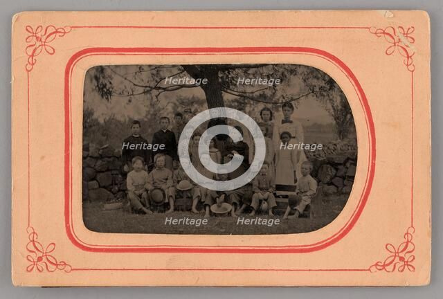 Untitled (Group Portrait of Children), 1875. Creator: Unknown.