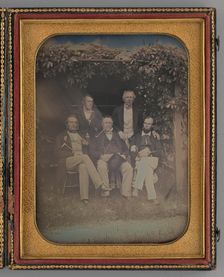 Untitled (Group Portrait of Five Men), 1850. Creator: Unknown