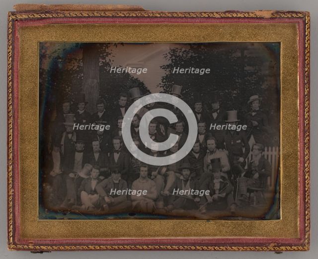 Untitled (Group Portrait of Men), 1848. Creator: Unknown.