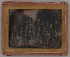 Untitled (Group Portrait of Men), 1848. Creator: Unknown
