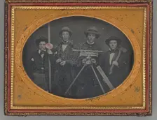 Untitled (Group Portrait of Surveyors), 1855. Creator: McDonell & Co.