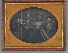 Untitled (Group Portrait of Surveyors), 1855. Creator: McDonell & Co.