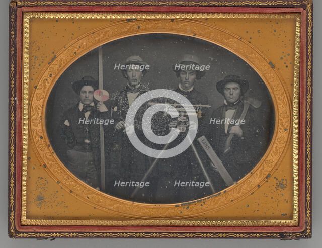 Untitled (Group Portrait of Surveyors), 1855. Creator: McDonell & Co..