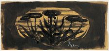 Untitled Drawing for Frame Cartouche (Plant Motif), 1899/1908. Creator: Theodore Roussel
