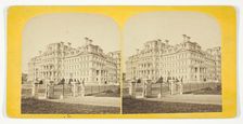 Untitled [entrance to large building], 1875/99. Creator: Unknown