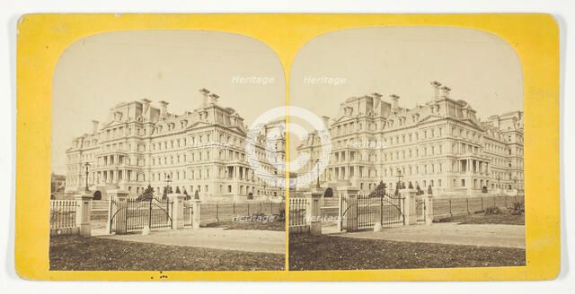 Untitled [entrance to large building], 1875/99.  Creator: Unknown.