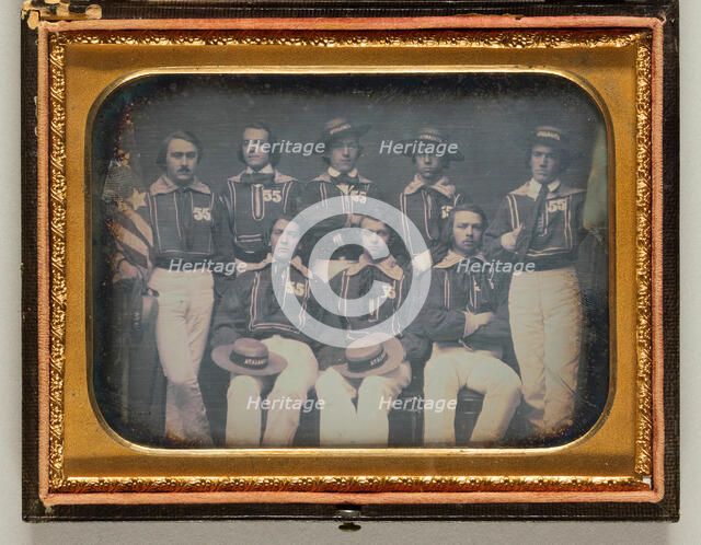 Untitled (Eight Atalanta Crewmen), July 30, 1856. Creator: Unknown.