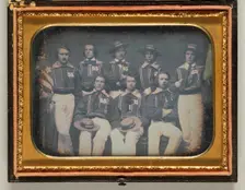 Untitled (Eight Atalanta Crewmen), July 30, 1856. Creator: Unknown