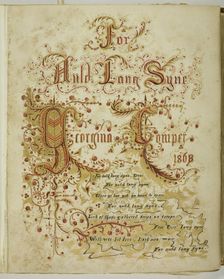 Untitled [For Auld Lang Syne], 1855/68. Creator: Georgina Cowper