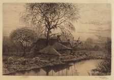 Untitled (Farmhouse, Long Island), 1887. Creator: Henry Farrer