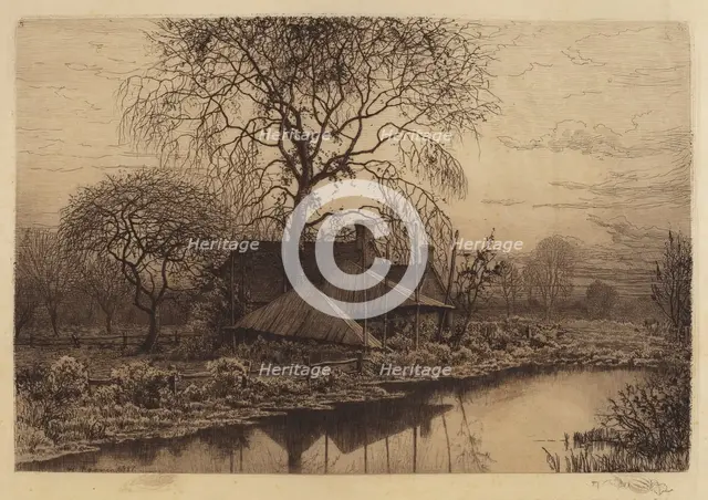 Untitled (Farmhouse, Long Island), 1887. Creator: Henry Farrer.