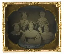 Untitled (five women), Mid 19th century. Creator: Unknown