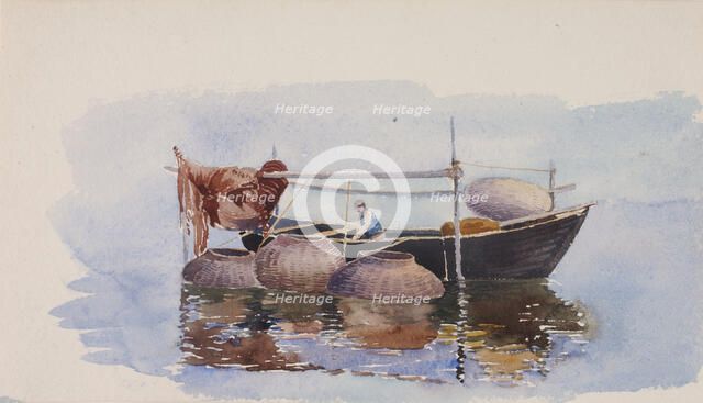 Untitled--Fishing Boat, ca. 1900. Creator: George Elbert Burr.