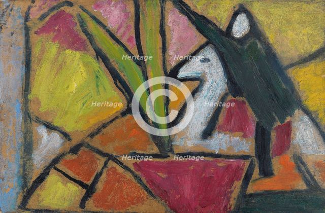 Untitled, fragment (Still Life with green Reiter), 1908.