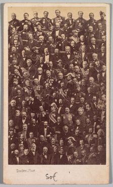 Untitled (French Military Heroes and Political Leaders), mid-1860s. Creator: André Adolphe-Eugène Disdéri (French, 1819-1889)