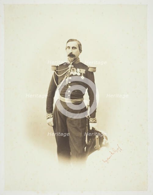 Untitled [French officer], 1857. Creator: Gustave Le Gray.