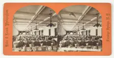 Untitled [hotel dining room], late 19th century. Creator: Baker & Record