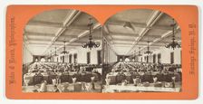 Untitled [hotel dining room], late 19th century. Creator: Baker & Record