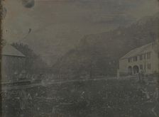 Untitled (House and Barn), 1841. Creator: Samuel Bemis