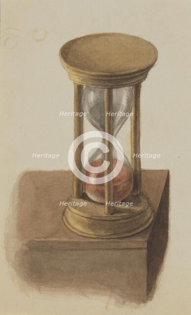 Untitled (Hourglass), ca. 1872-1874. Creator: Mary Vaux Walcott.