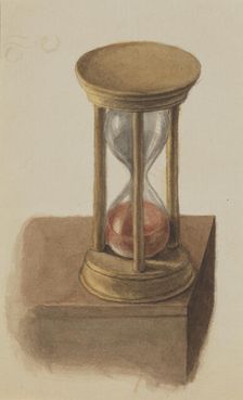 Untitled (Hourglass), ca. 1872-1874. Creator: Mary Vaux Walcott