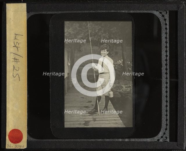 Untitled (Howard with fishing pole), 1910 or 1912. Creator: Alfred Stieglitz.