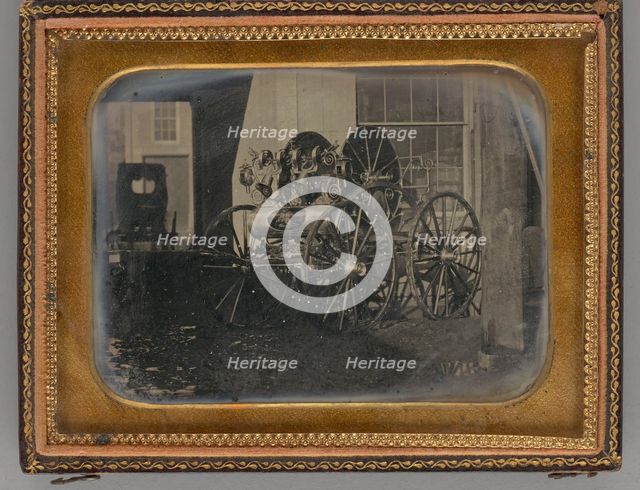 Untitled (Hose Reel Carriage), 1849. Creator: Unknown.