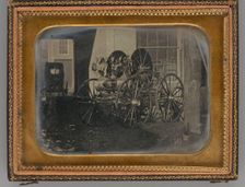 Untitled (Hose Reel Carriage), 1849. Creator: Unknown