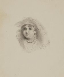 Untitled (Head of a Child), 1876. Creator: Mary Vaux Walcott