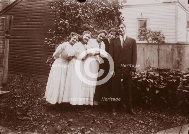 Untitled (Herbert Hotter and Girlfriends, Detroit, Michigan), between 1910 and 1935, printed c1975. Creator: Wendell Hotter.
