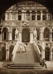 Untitled (II 58), c. 1890. [Giants Staircase, Doge's Palace, Venice]. Creator: Unknown