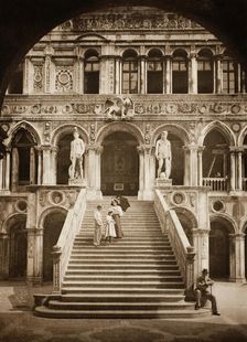 Untitled (II 58), c. 1890. [Giants Staircase, Doge's Palace, Venice]. Creator: Unknown