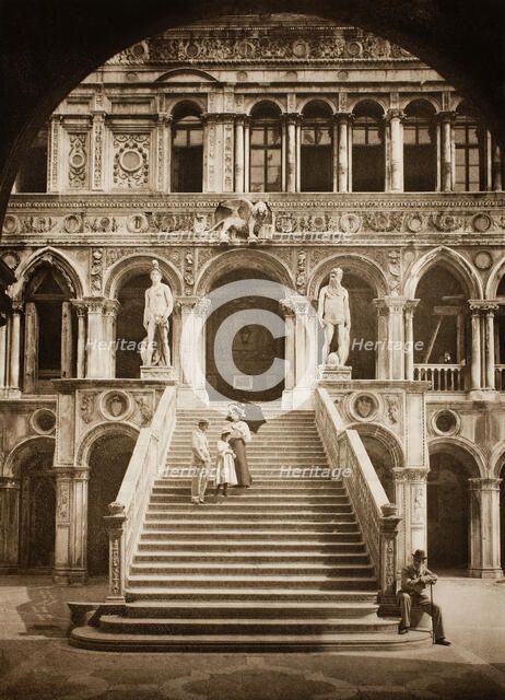 Untitled (II 58), c. 1890. [Giants' Staircase, Doge's Palace, Venice]. Creator: Unknown.