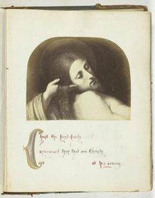 Untitled [illustration of Jesus with Biblical quote], 1855/68. Creator: Georgina Cowper