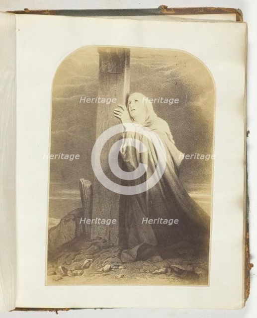 Untitled, [illustration with Biblical quote], 1855/68. Creator: Georgina Cowper.