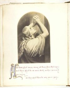 Untitled [illustration with Biblical quote], 1855/68. Creator: Georgina Cowper