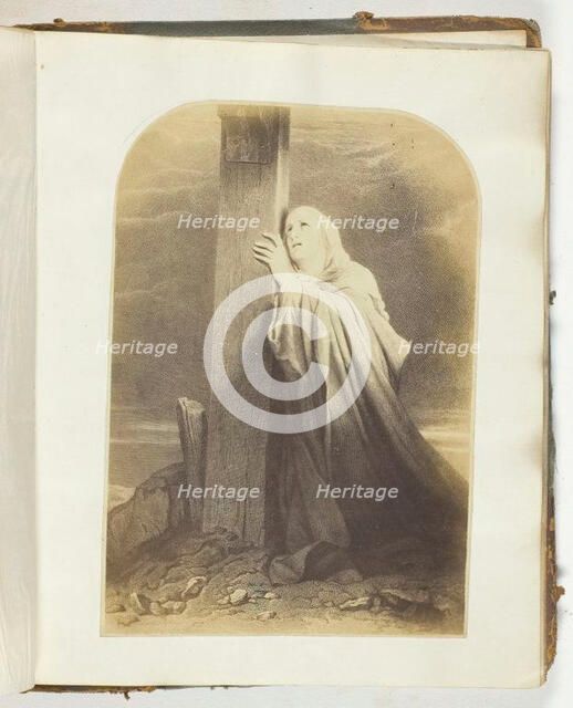 Untitled, [illustration with Biblical quote], 1855/68. Creator: Georgina Cowper.