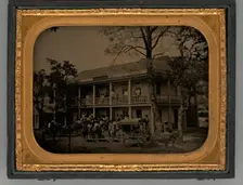 Untitled (John C. Fremont's Oso Hotel, Near Mariposa, CA), 1856. Creator: Unknown