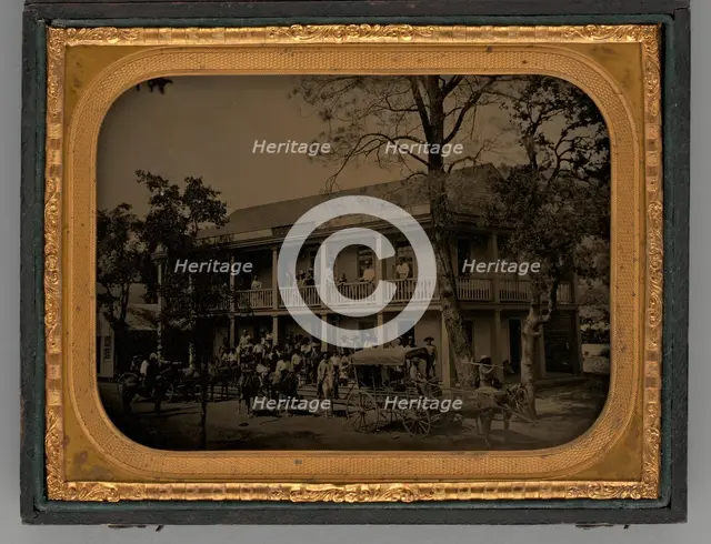 Untitled (John C. Fremont's Oso Hotel, Near Mariposa, CA), 1856. Creator: Unknown.