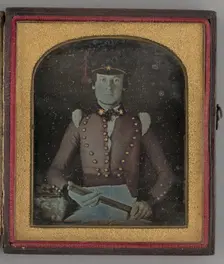 Untitled (John Drew, War Drummer, Mexican-American War), 1847. Creator: H. R. Grant