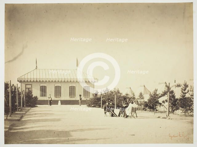 Untitled [officers], 1857. Creator: Gustave Le Gray.