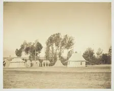 Untitled [officers], 1857. Creator: Gustave Le Gray