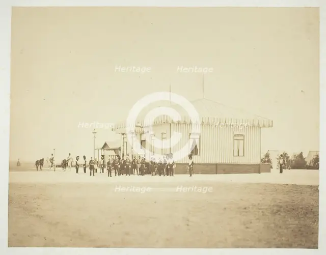 Untitled [officers and dignitaries], 1857.  Creator: Gustave Le Gray.
