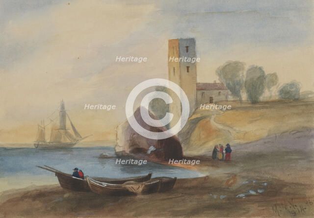 Untitled (Landscape), 1876. Creator: Mary Vaux Walcott.