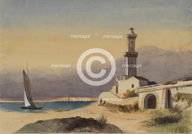 Untitled (Landscape), 1876. Creator: Mary Vaux Walcott.