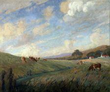 Untitled (landscape), 1918. Creator: Ernest George Hood